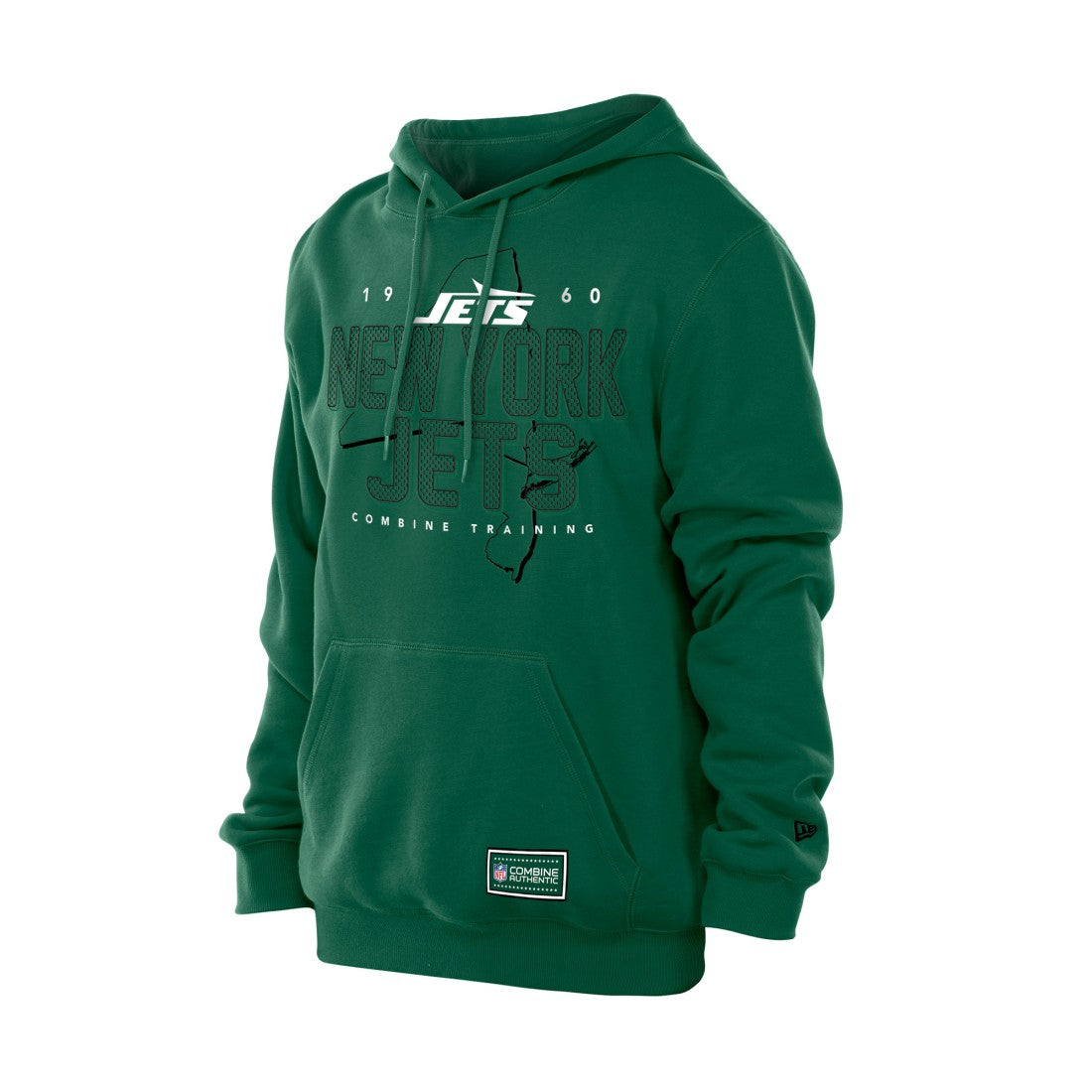 New York Jets New Era Combine Authentic Local State Throwback Hoodie - Green Hoodies
