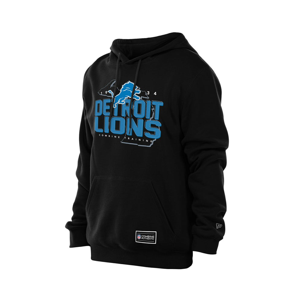 Detroit Lions New Era Combine Authentic Local State Hoodie - Black Hoodies