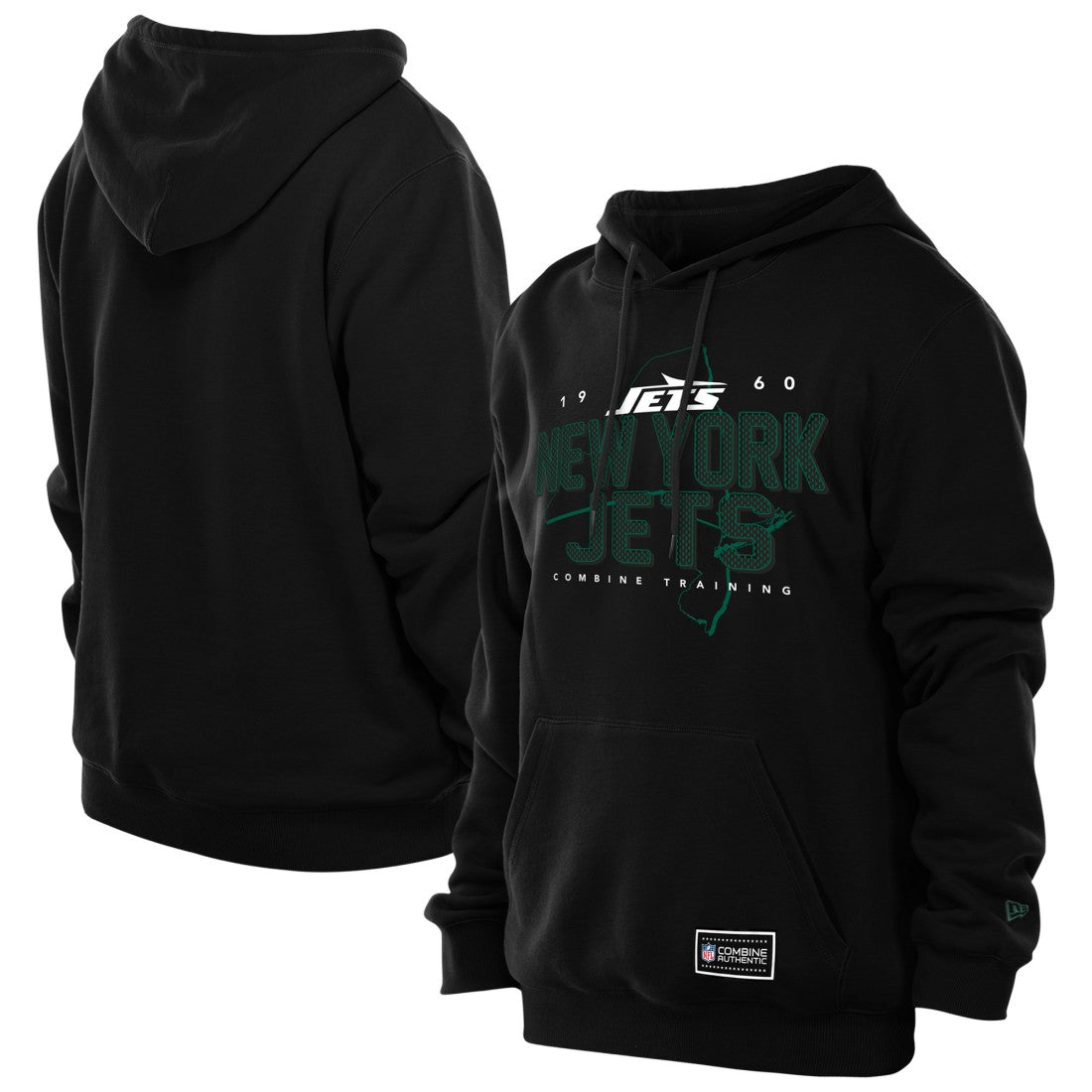 New York Jets New Era Combine Authentic Local State Hoodie - Black Hoodies