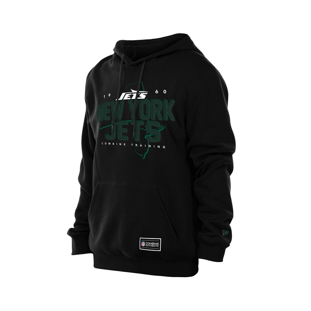 New York Jets New Era Combine Authentic Local State Hoodie - Black Hoodies