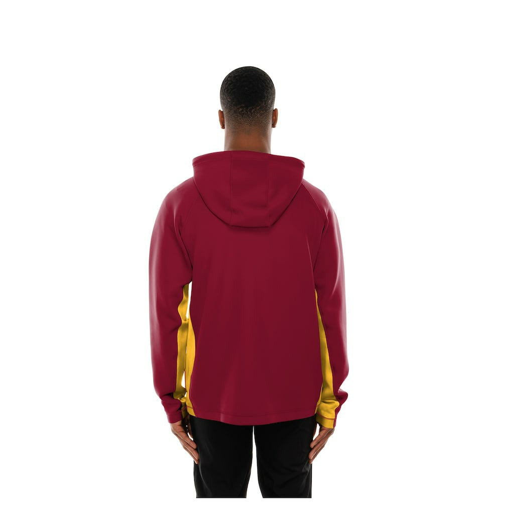 Washington Commanders New Era Combine Authentic Raglan Scuba Full-Zip Hoodie - Burgundy Hoodies