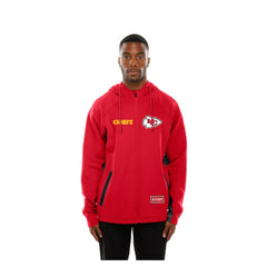 Kansas City Chiefs New Era Combine Authentic Raglan Scuba Full-Zip Hoodie - Red Hoodies