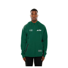 New York Jets New Era Combine Authentic Raglan Scuba Full-Zip Hoodie - Green Hoodies