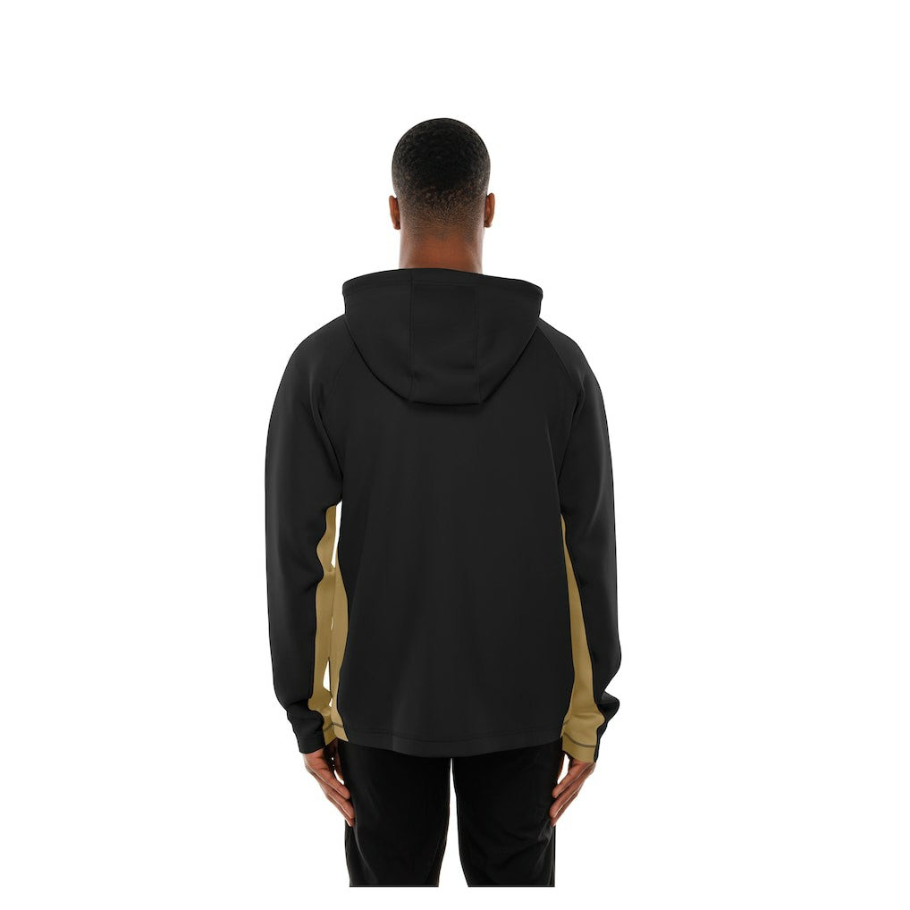 New Orleans Saints New Era Combine Authentic Raglan Scuba Full-Zip Hoodie - Black Hoodies