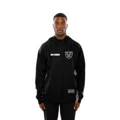 Las Vegas Raiders New Era Combine Authentic Raglan Scuba Full-Zip Hoodie - Black Hoodies
