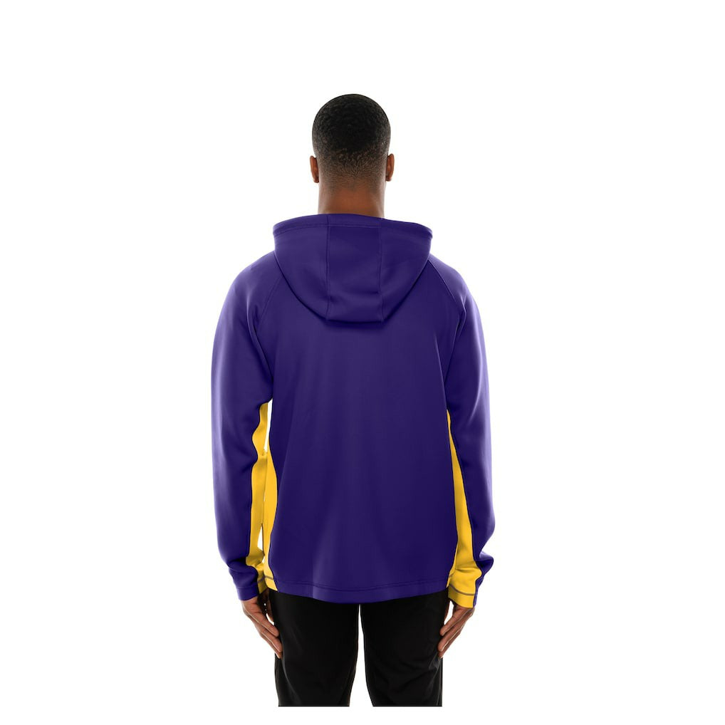 Minnesota Vikings New Era Combine Authentic Raglan Scuba Full-Zip Hoodie - Purple Hoodies