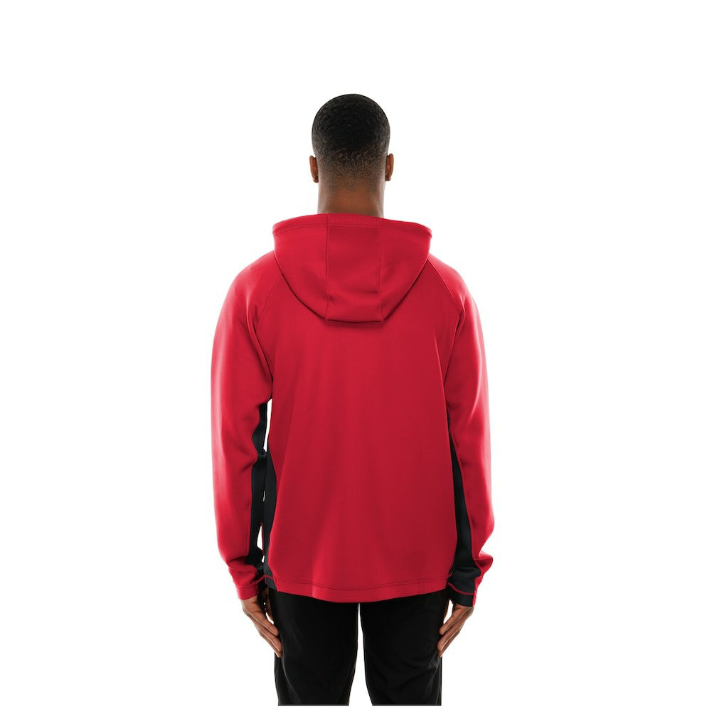 Atlanta Falcons New Era Combine Authentic Raglan Scuba Full-Zip Hoodie - Red Hoodies