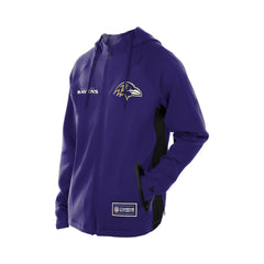Baltimore Ravens New Era Combine Authentic Raglan Scuba Full-Zip Hoodie - Purple Hoodies