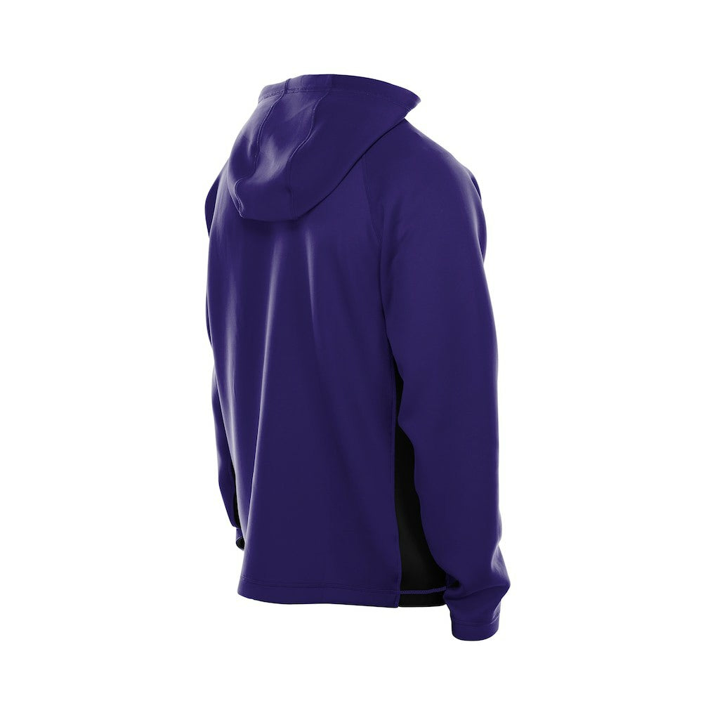 Baltimore Ravens New Era Combine Authentic Raglan Scuba Full-Zip Hoodie - Purple Hoodies