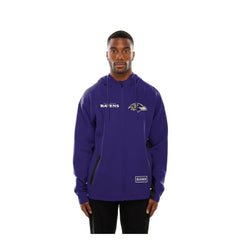 Baltimore Ravens New Era Combine Authentic Raglan Scuba Full-Zip Hoodie - Purple Hoodies
