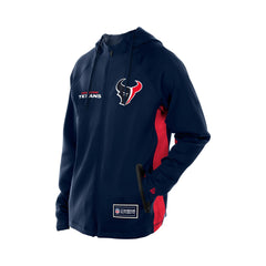 Houston Texans New Era Combine Authentic Raglan Scuba Full-Zip Hoodie - Navy Hoodies