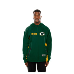 Green Bay Packers New Era Combine Authentic Raglan Scuba Full-Zip Hoodie - Green Hoodies