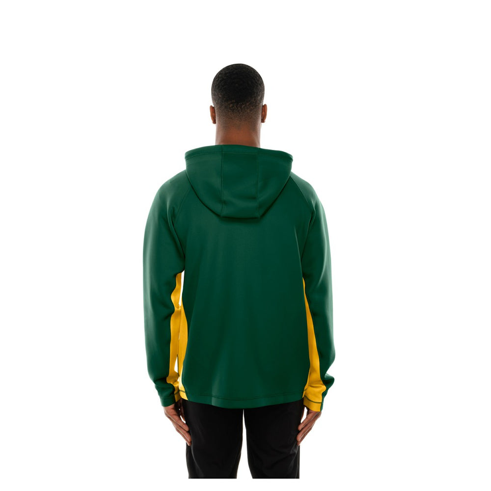Green Bay Packers New Era Combine Authentic Raglan Scuba Full-Zip Hoodie - Green Hoodies