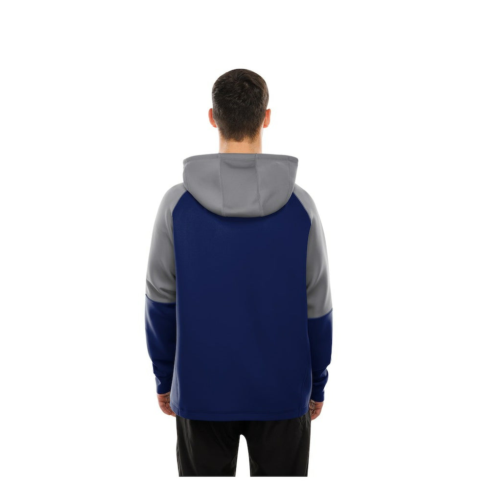 Indianapolis Colts New Era Combine Authentic Color Block Raglan Pullover Hoodie - Royal Hoodies