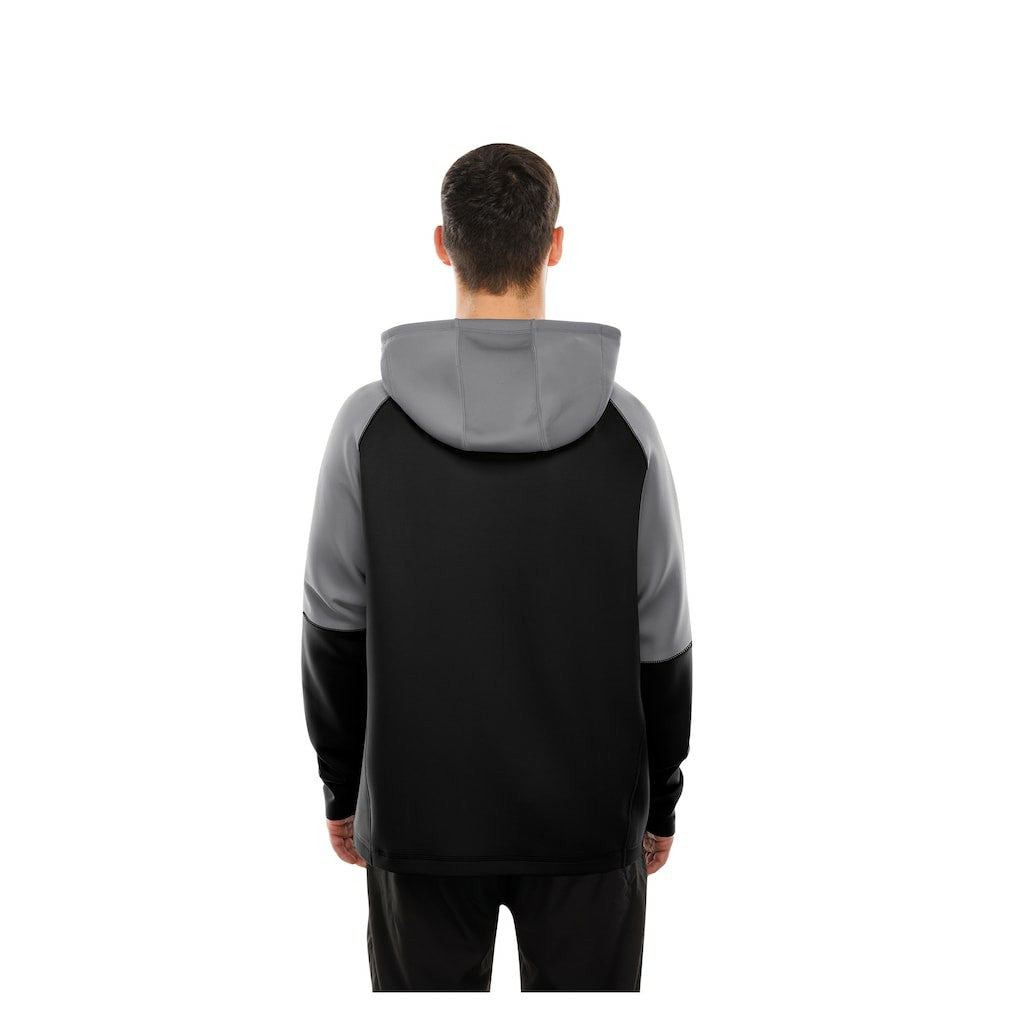 Las Vegas Raiders New Era Combine Authentic Color Block Raglan Pullover Hoodie - Black Hoodies