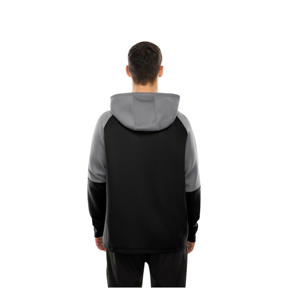 Las Vegas Raiders New Era Combine Authentic Color Block Raglan Pullover Hoodie - Black Hoodies
