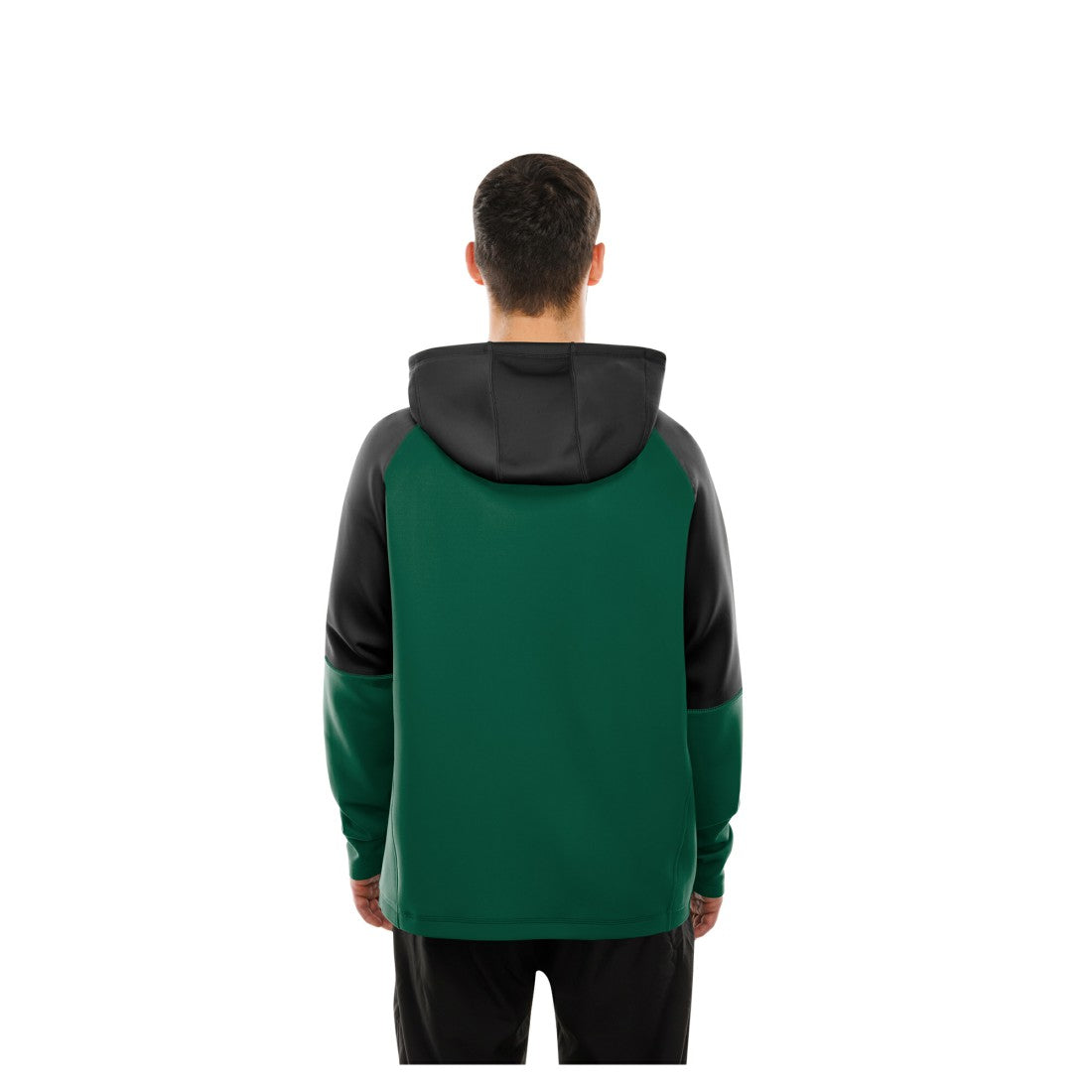 New York Jets New Era Combine Authentic Color Block Raglan Pullover Hoodie - Green Hoodies