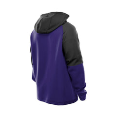 Baltimore Ravens New Era Combine Authentic Color Block Raglan Pullover Hoodie - Purple Hoodies