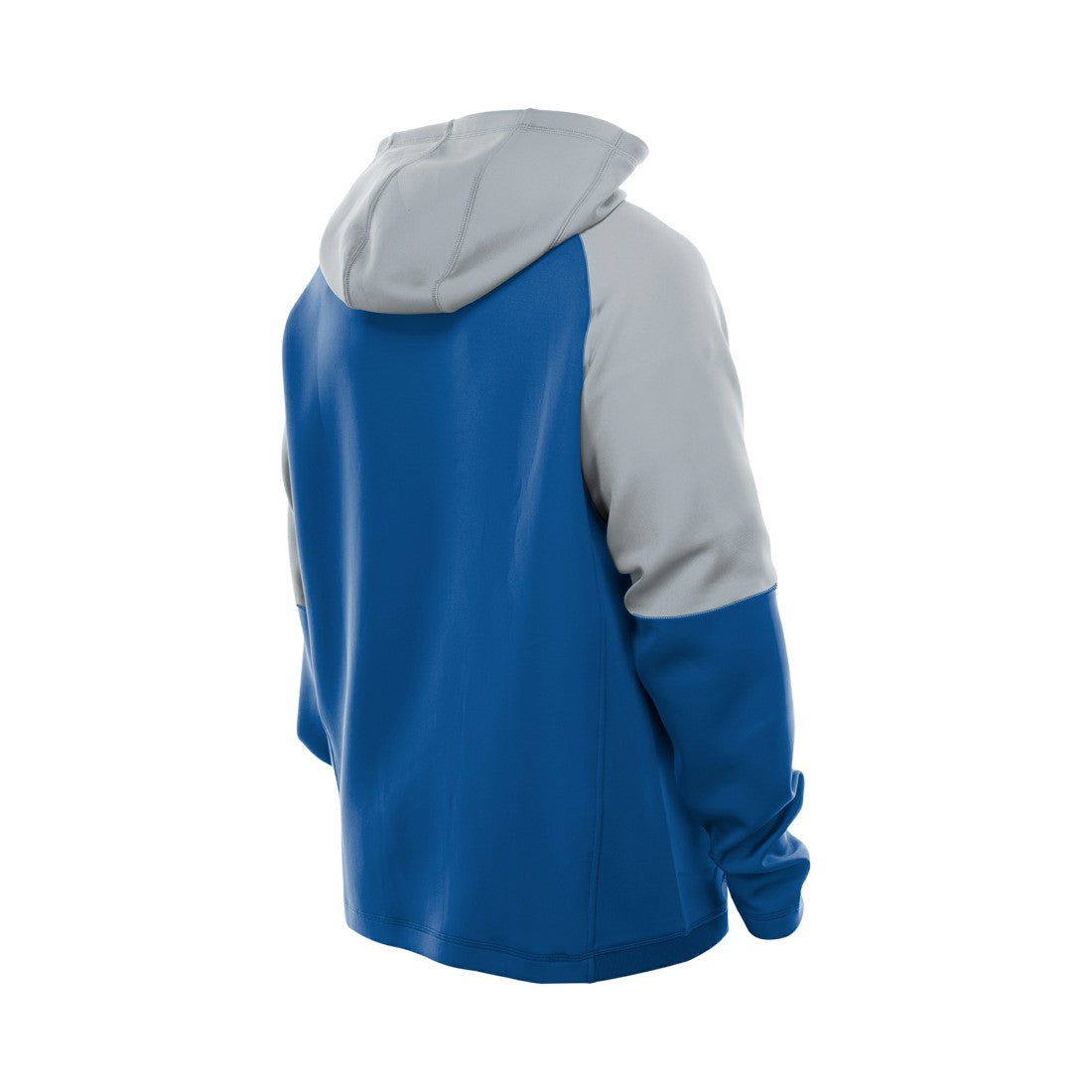 Detroit Lions New Era Combine Authentic Color Block Raglan Pullover Hoodie - Blue Hoodies