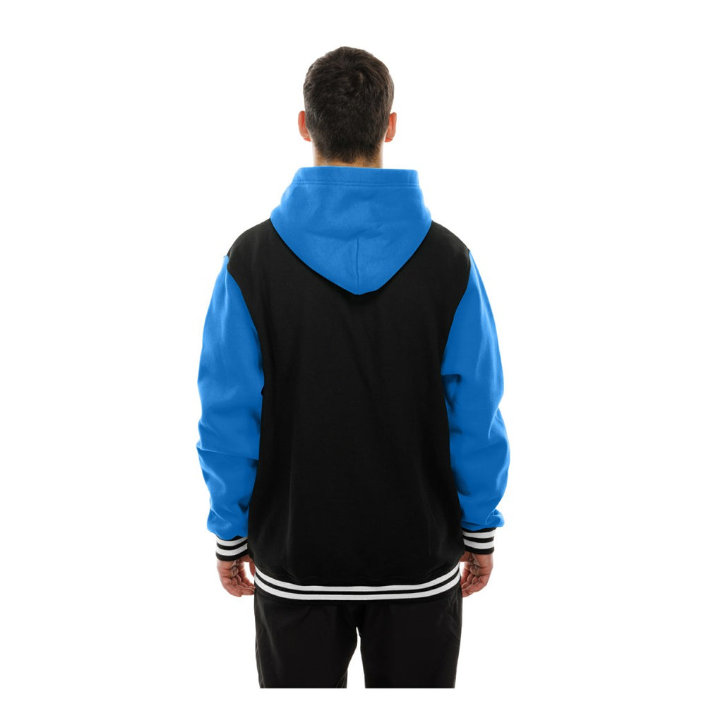 Detroit Lions New Era Full-Snap Fleece Hoodie Jacket - Black Hoodies