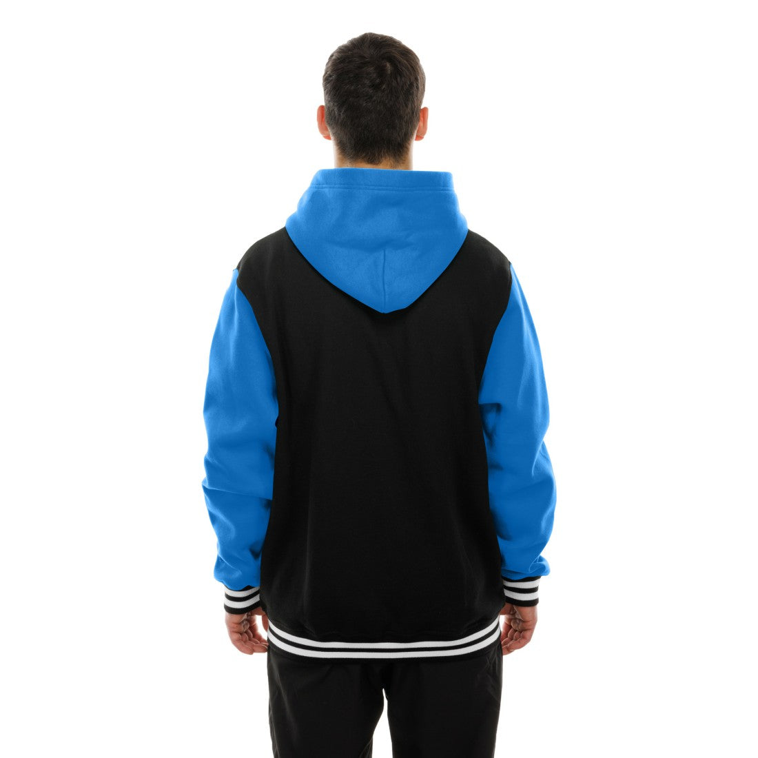 Detroit Lions New Era Full-Snap Fleece Hoodie Jacket - Black Hoodies