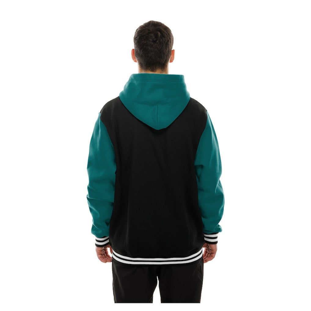 Miami Dolphins New Era Full-Snap Fleece Hoodie Jacket - Black Hoodies