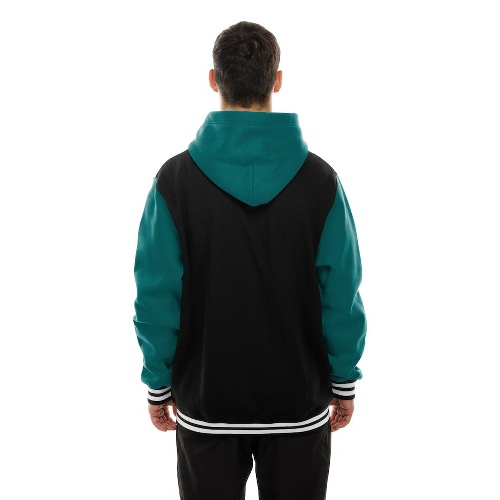Miami Dolphins New Era Full-Snap Fleece Hoodie Jacket - Black Hoodies