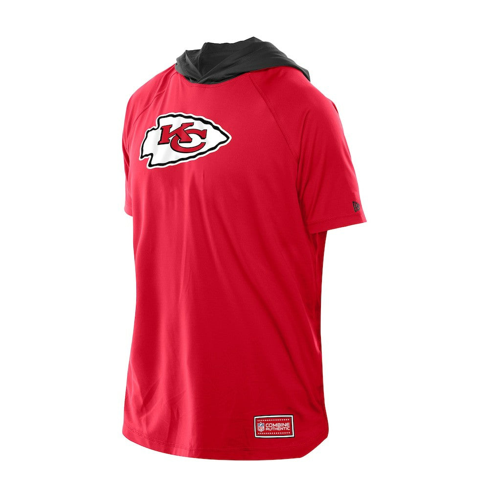 Kansas City Chiefs New Era Combine Authentic Hooded Raglan Short-Sleeve T-Shirt - Red T-shirts