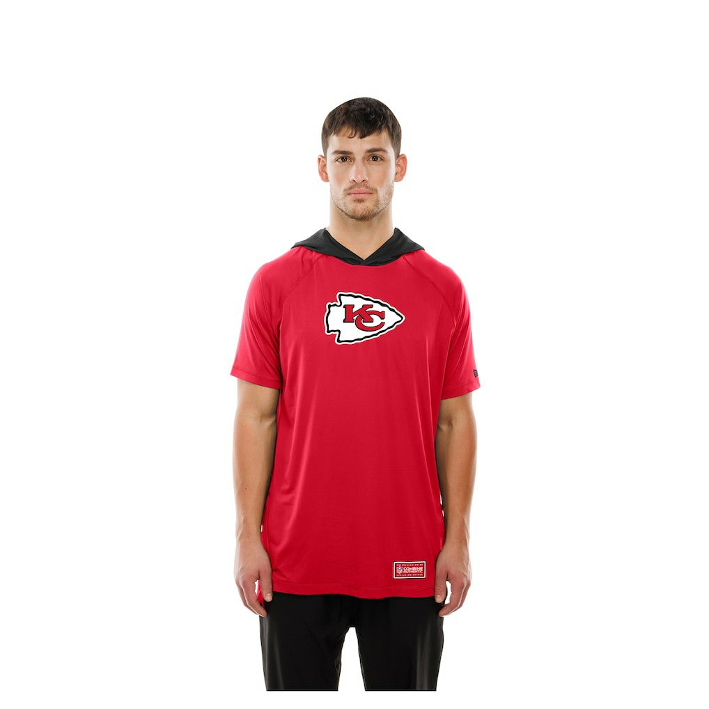 Kansas City Chiefs New Era Combine Authentic Hooded Raglan Short-Sleeve T-Shirt - Red T-shirts