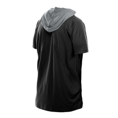 Las Vegas Raiders New Era Combine Authentic Hooded Raglan Short-Sleeve T-Shirt - Black T-shirts
