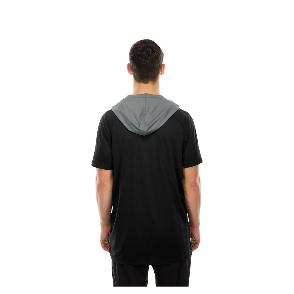 Las Vegas Raiders New Era Combine Authentic Hooded Raglan Short-Sleeve T-Shirt - Black T-shirts
