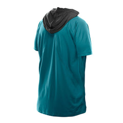 Jacksonville Jaguars New Era Combine Authentic Hooded Raglan Short-Sleeve T-Shirt - Teal T-shirts