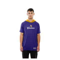 Minnesota Vikings New Era Combine Authentic Hooded Raglan Short-Sleeve T-Shirt - Purple T-shirts