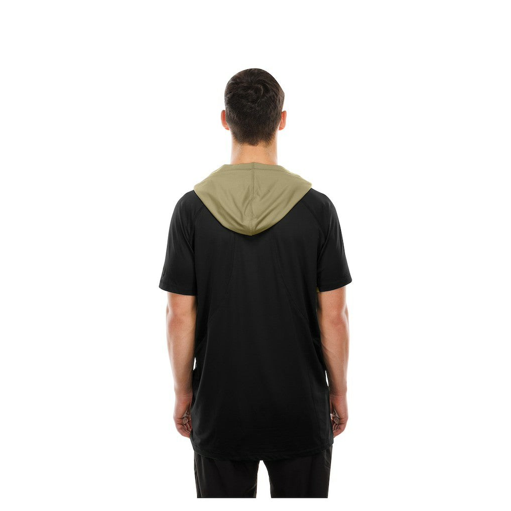 New Orleans Saints New Era Combine Authentic Hooded Raglan Short-Sleeve T-Shirt - Black T-shirts