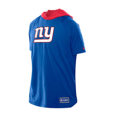 New York Giants New Era Combine Authentic Hooded Raglan Short-Sleeve T-Shirt - Royal T-shirts