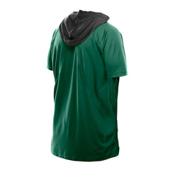 New York Jets New Era Combine Authentic Hooded Raglan Short-Sleeve T-Shirt - Green T-shirts