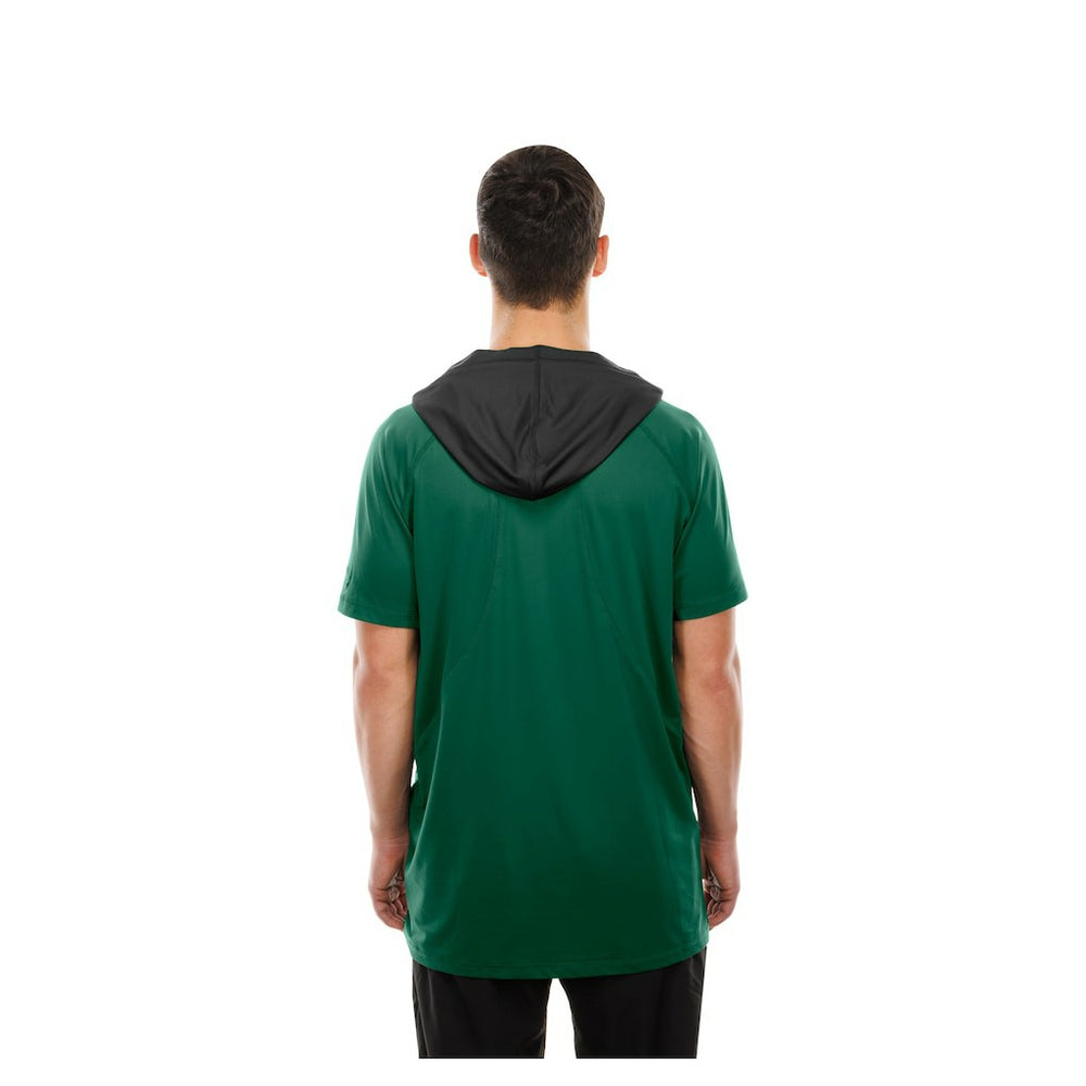 New York Jets New Era Combine Authentic Hooded Raglan Short-Sleeve T-Shirt - Green T-shirts