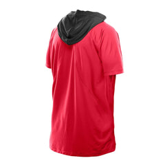 San Francisco 49ers New Era Combine Authentic Hooded Raglan Short-Sleeve T-Shirt - Scarlet T-shirts