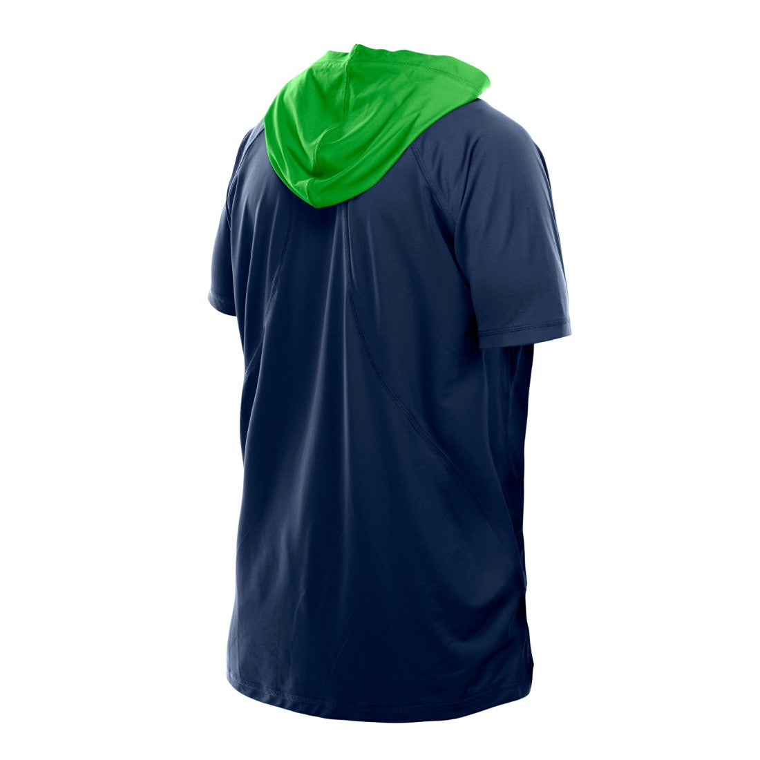 Seattle Seahawks New Era Combine Authentic Hooded Raglan Short-Sleeve T-Shirt - College Navy T-shirts
