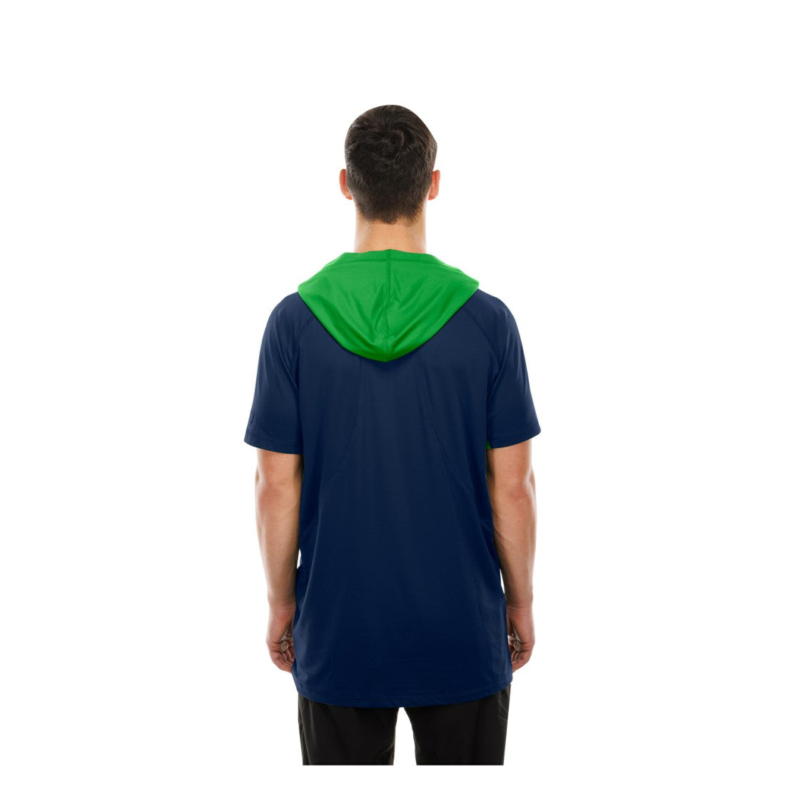 Seattle Seahawks New Era Combine Authentic Hooded Raglan Short-Sleeve T-Shirt - College Navy T-shirts