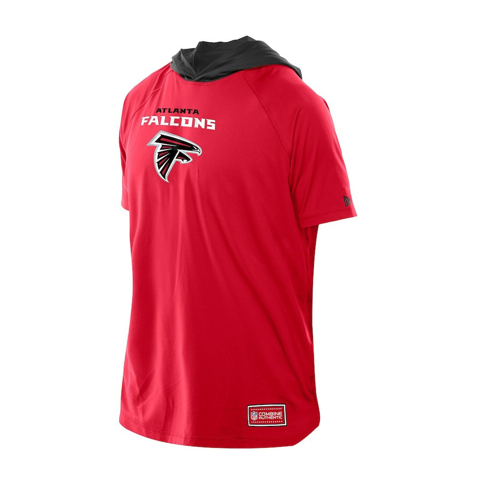 Atlanta Falcons New Era Combine Authentic Hooded Raglan Short-Sleeve T-Shirt - Red T-shirts