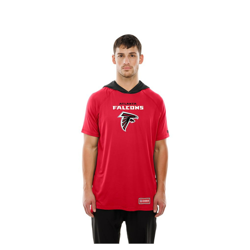 Atlanta Falcons New Era Combine Authentic Hooded Raglan Short-Sleeve T-Shirt - Red T-shirts
