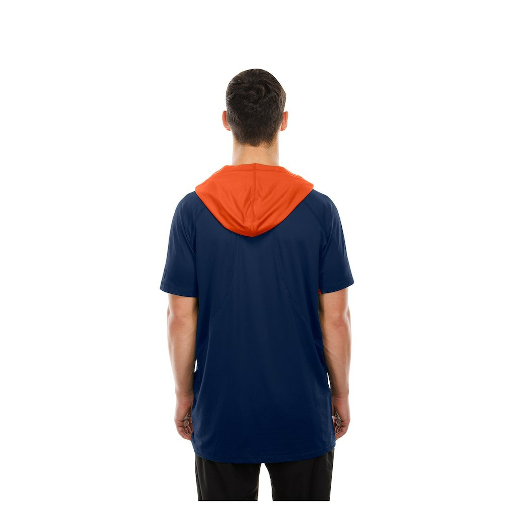 Chicago Bears New Era Combine Authentic Hooded Raglan Short-Sleeve T-Shirt - Navy T-shirts