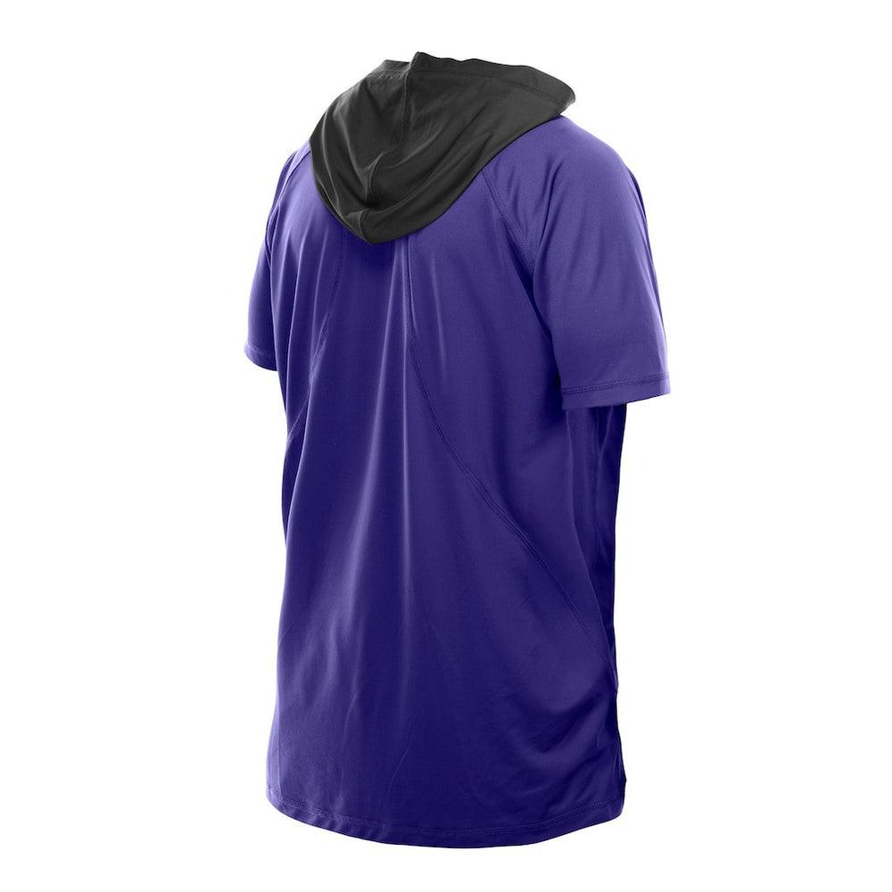 Baltimore Ravens New Era Combine Authentic Hooded Raglan Short-Sleeve T-Shirt - Purple T-shirts