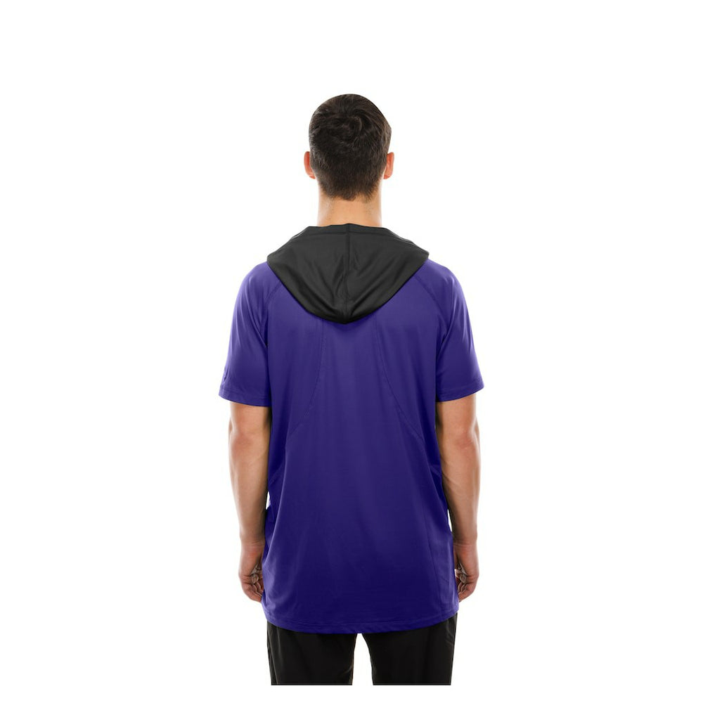 Baltimore Ravens New Era Combine Authentic Hooded Raglan Short-Sleeve T-Shirt - Purple T-shirts