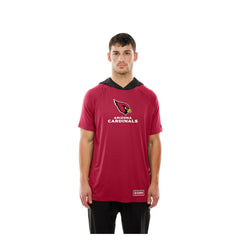 Arizona Cardinals New Era Combine Authentic Hooded Raglan Short-Sleeve T-Shirt - Cardinal T-shirts