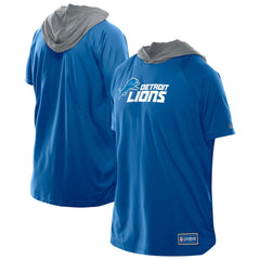 Detroit Lions New Era Combine Authentic Hooded Raglan Short-Sleeve T-Shirt - Blue T-shirts