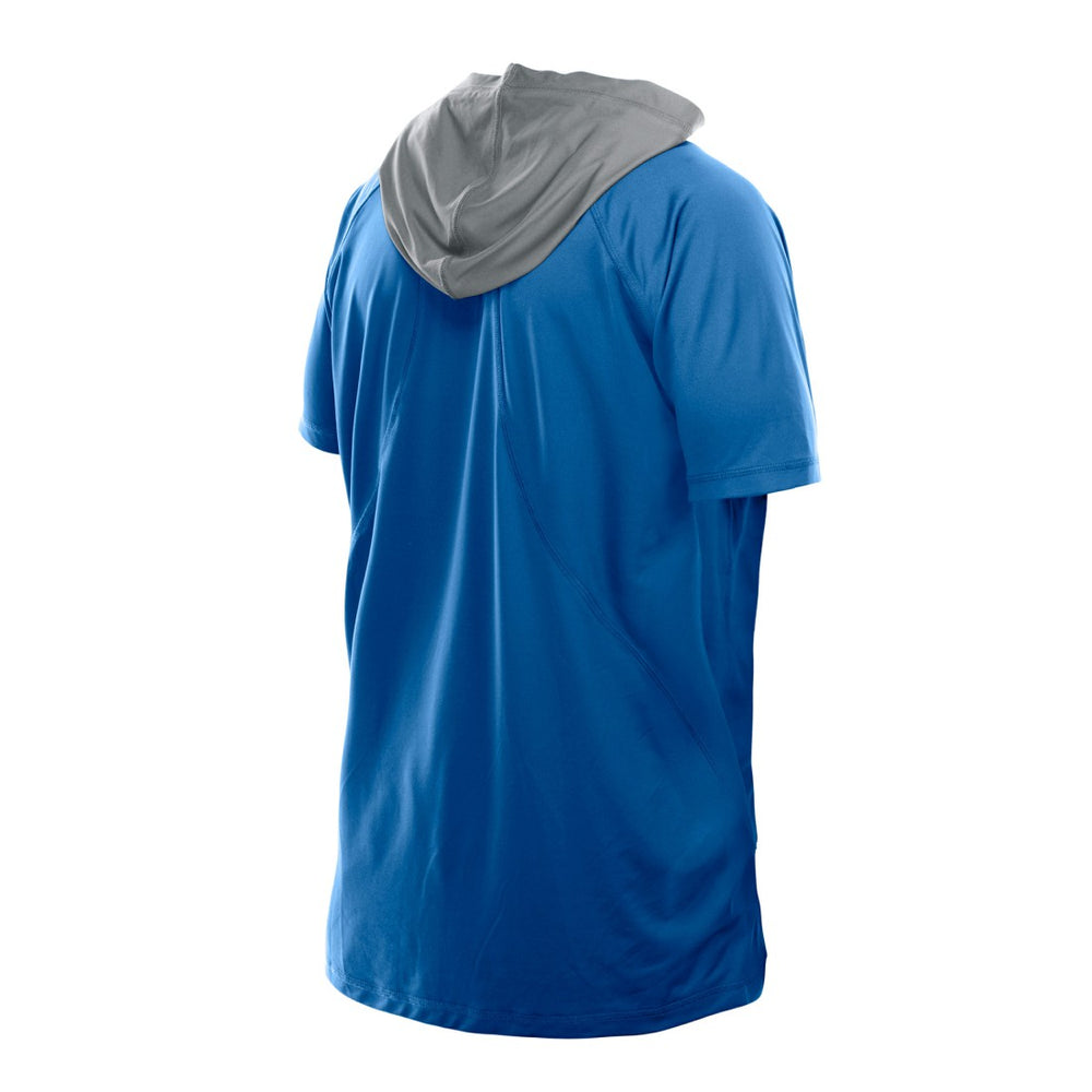 Detroit Lions New Era Combine Authentic Hooded Raglan Short-Sleeve T-Shirt - Blue T-shirts