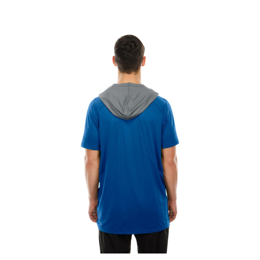 Detroit Lions New Era Combine Authentic Hooded Raglan Short-Sleeve T-Shirt - Blue T-shirts