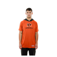 Cincinnati Bengals New Era Combine Authentic Hooded Raglan Short-Sleeve T-Shirt - Orange T-shirts